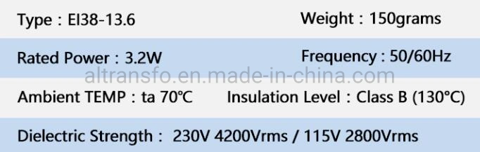 EI38 Encapsulated Transformer for Household and Electrical Meter