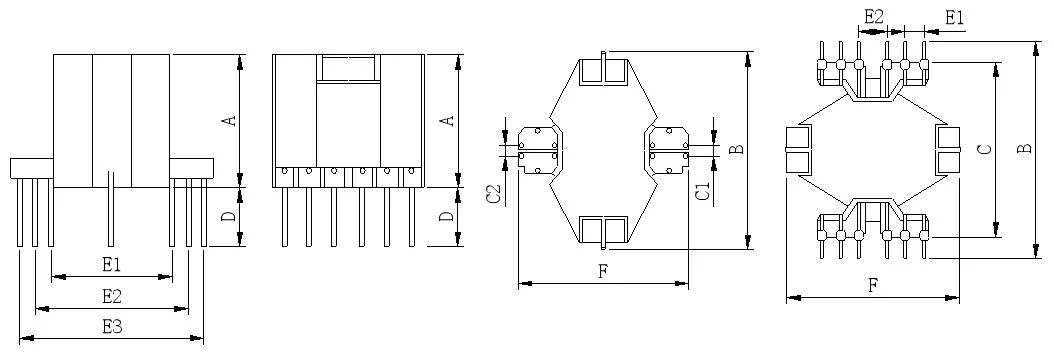 Low Temperature Rise RM High Frequency Switching Power Supply Transformer