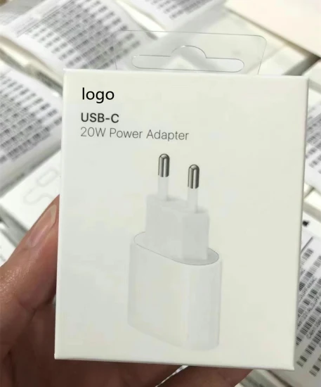 Precio de fábrica EU 20W Cargador Adaptador EE. UU. Reino Unido para iPhone Pd Cargador Carga rápida para Apple 20W USB-C Adaptador de corriente Cargador rápido Au en Kr con caja de logotipo original